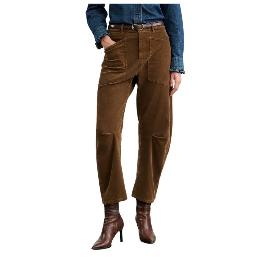 Nili Lotan Shon Corduroy Pants/Jeans Size 4 - Cigar Brown NWT